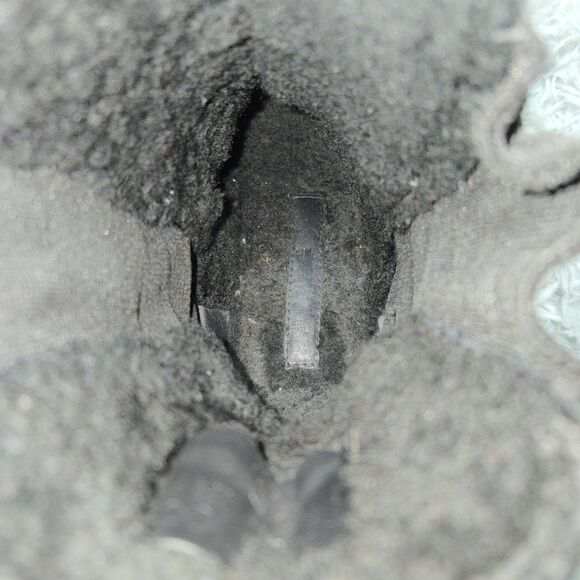 Andre Assous Odalys Womens Size 39M Black Suede Fur Lined Pull On Short Boots - Picture 8 of 12